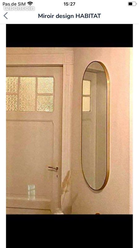 Miroir ovale Design Habitat (image 1)
