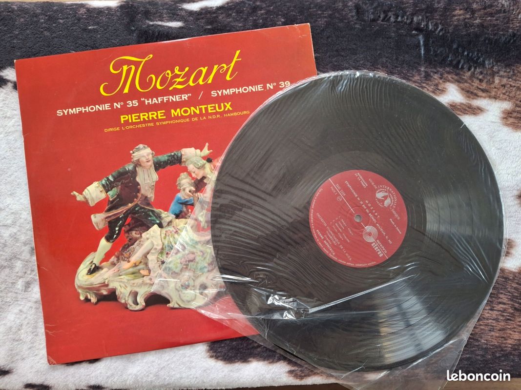 Vinyle 33 tours mozart symphonie n°35 haffner/ symphonie n°39 (image 1)