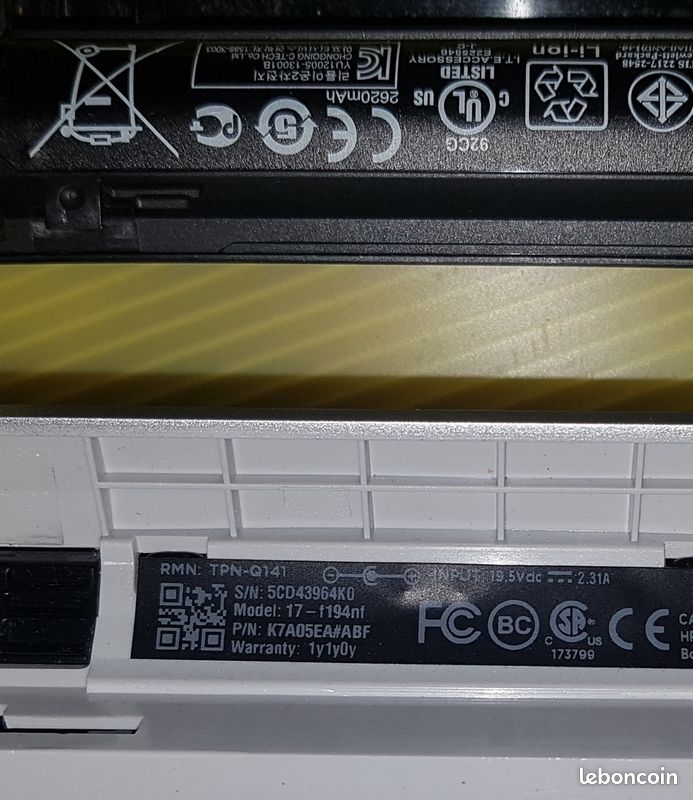 Hp pavillon 17-f194nf (image 8)