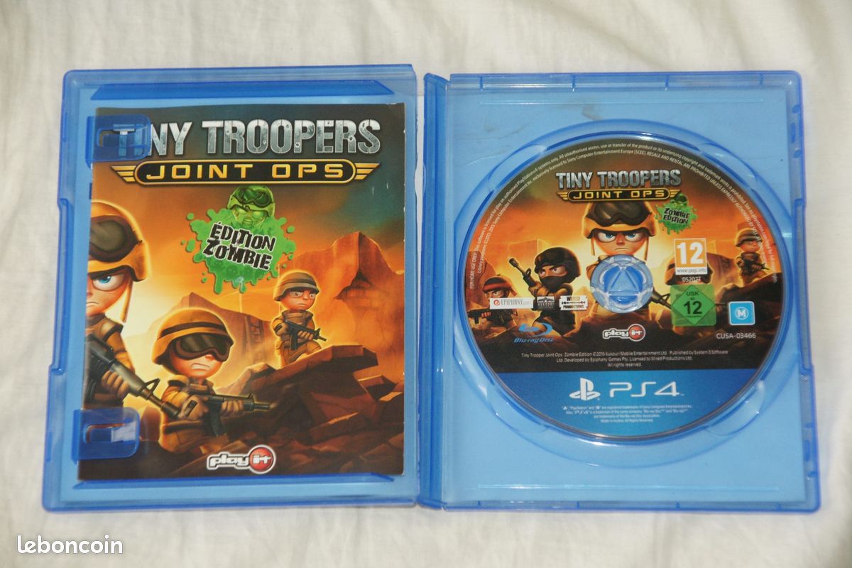 Jeu Tiny Troopers Joint OPS Pour PlayStation 4 - Version Française Comme Neuve