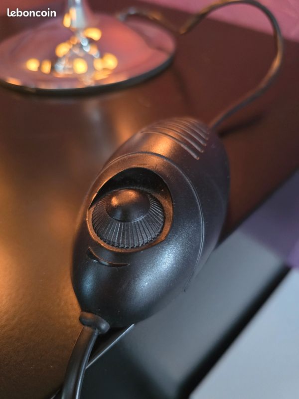 Lampe à poser métal chromé – Style rétro-futuriste – Neuf