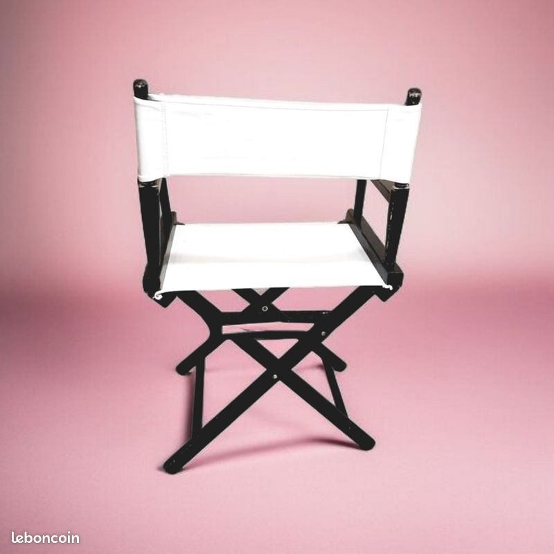 Fauteuil de metteur en scène, créé tout se suite une ambiance ciné dans le cadre d’une décoration atypique dans votre salon produit en bon état (image 3)