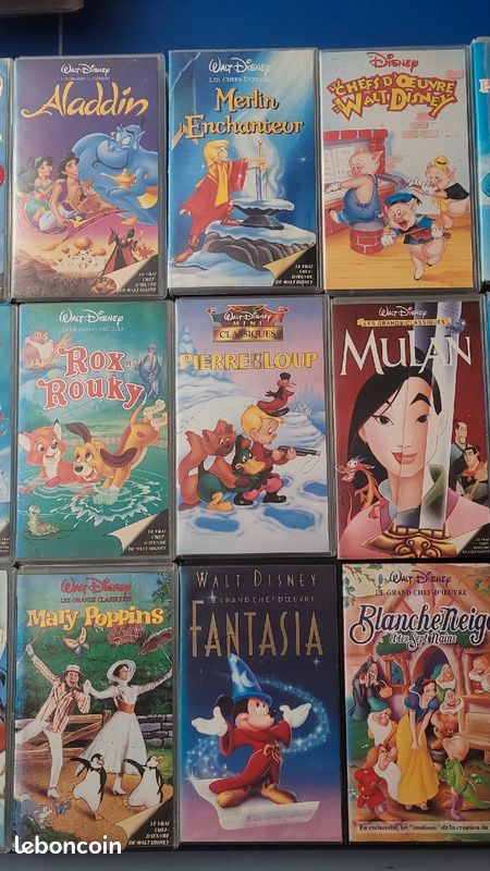 Cassettes VHS Walt Disney et autres dessins animés (image 4)