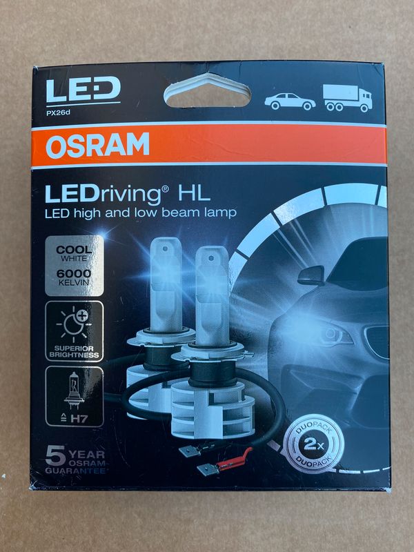 Ampoules H7 LED OSRAM LEDriving HL - PX26D - Équipement auto