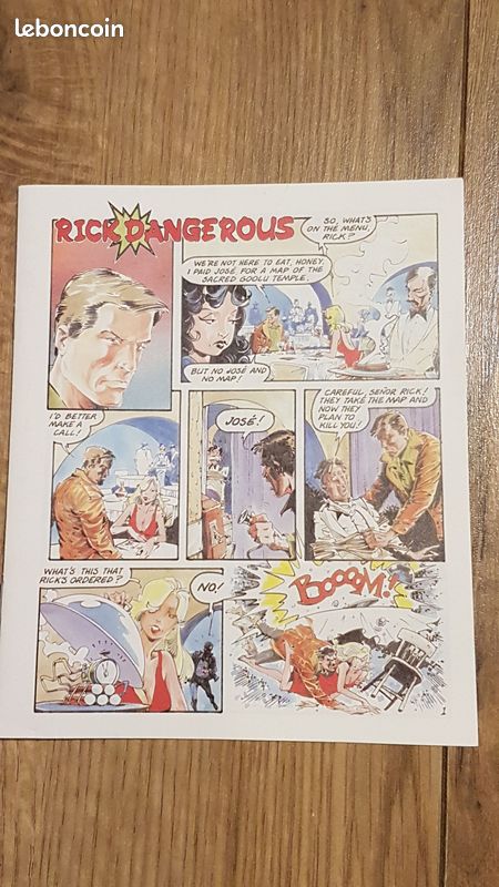 Disquette Amstrad - Jeu RICK DANGEROUS - Adventure - État Correct