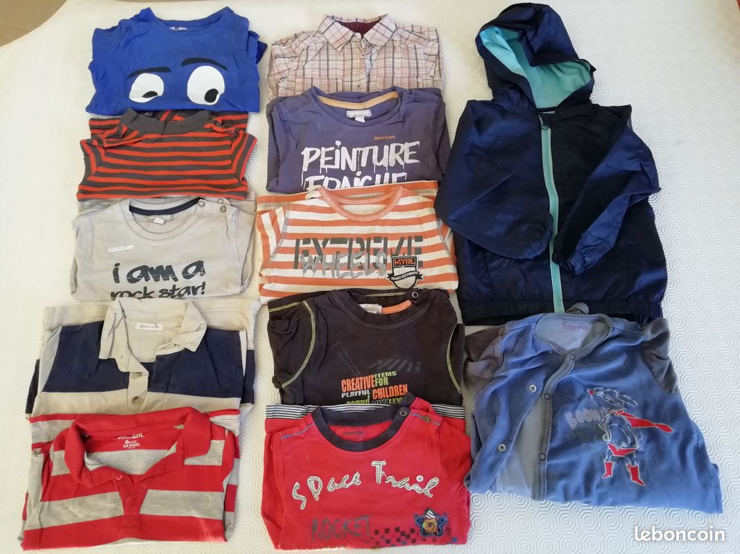 Vêtements 24 mois ou 2 ans garçon (56 pièces) (image 3)