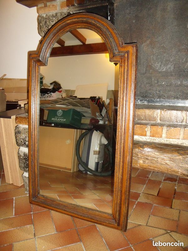 Beau miroir mural de 106 cm tour en bois (image 2)