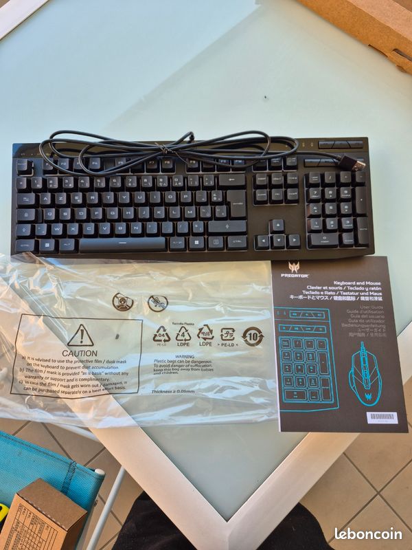 Clavier Gamer Mécanique RGB - PREDATOR - Aethon 301 TKL Noir Qwerty 249291