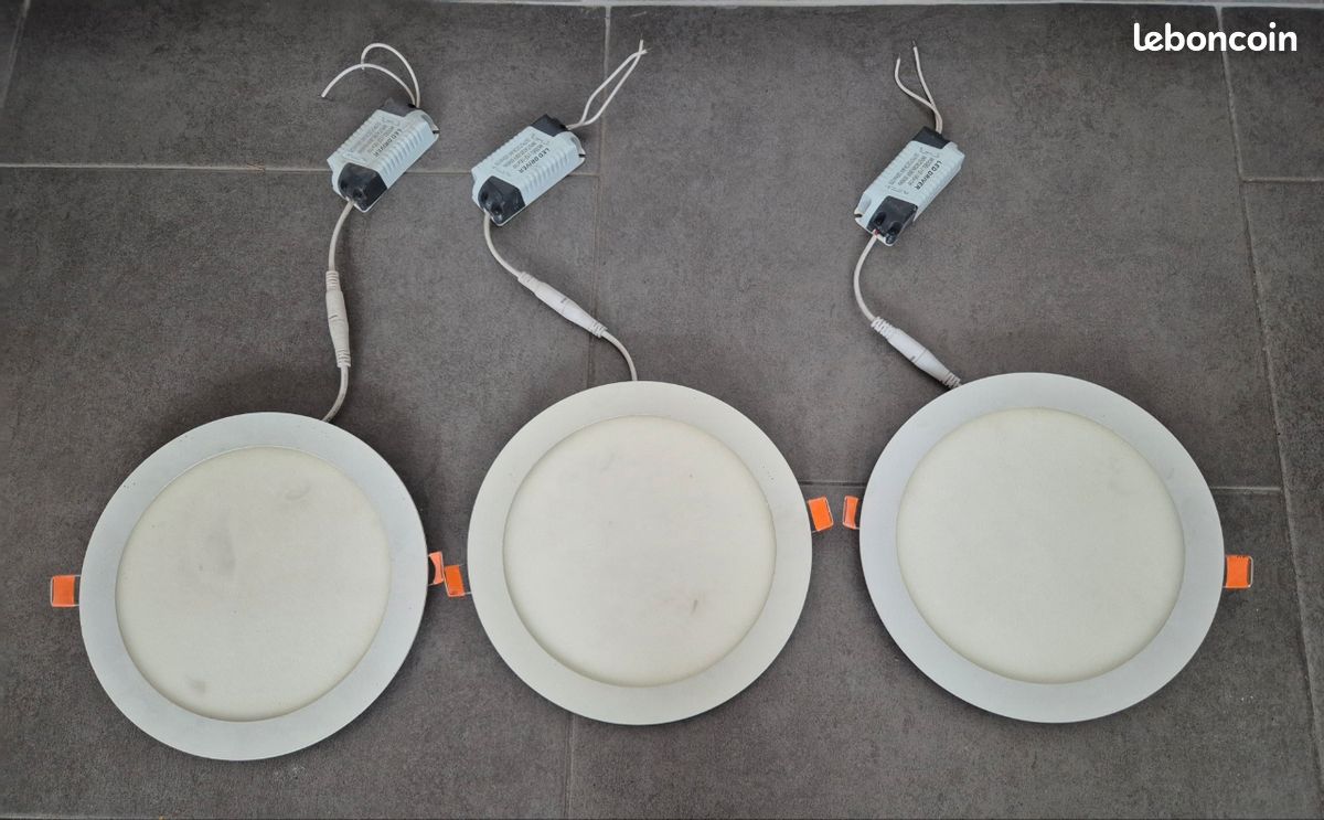3 spots encastrable led blanc (image 1)