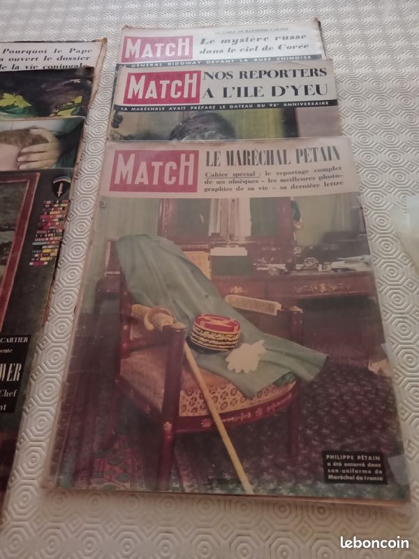 1 lot de 6 ou à l'unité Paris Match de 1951 (image 3)