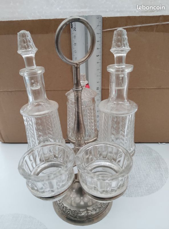 Sambonet Service Sel Poivre Huile Vinaigre Acier Inox