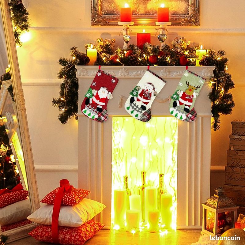 CHAUSSETTE DE NOEL CHAUSSETTE DE NOEL Sac De Chaussette De Bas De