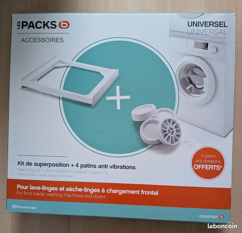 Kit De Superposition Universel Pour Lave-linge Et Sèche-linge Care