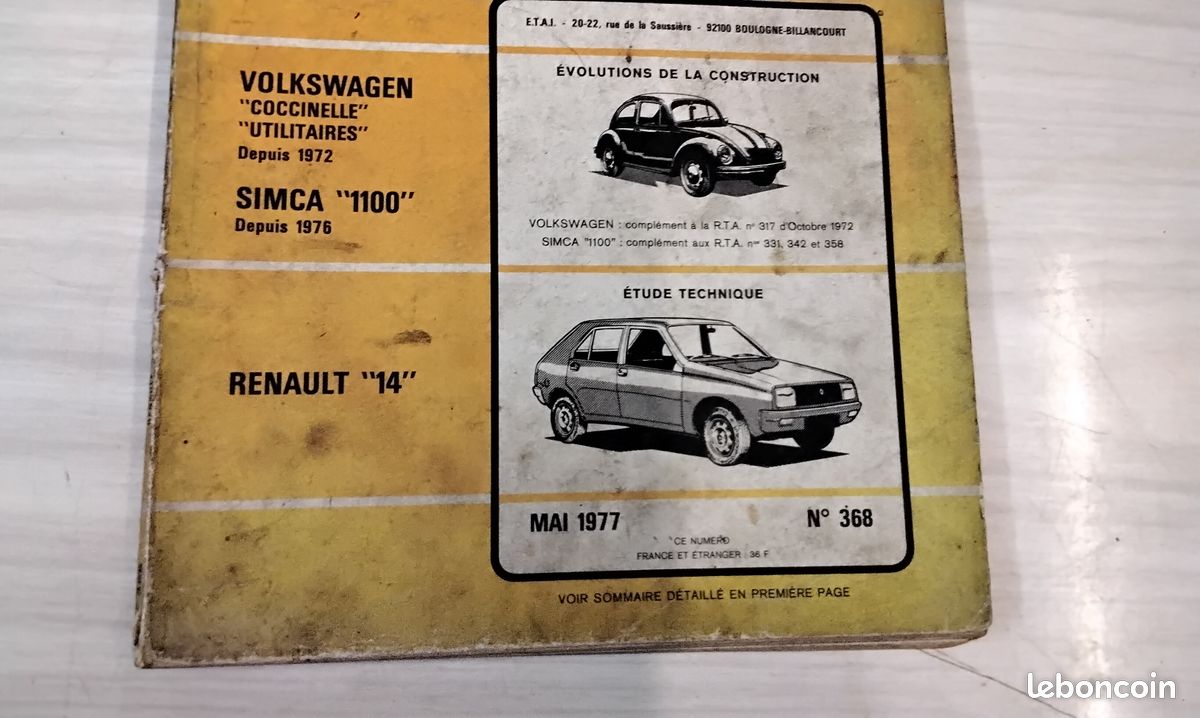 Revue technique RENAULT (image 1)