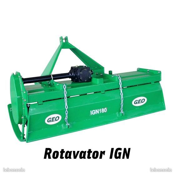 Herse rotative, enfouisseur de pierres pour tracteur (image 3)