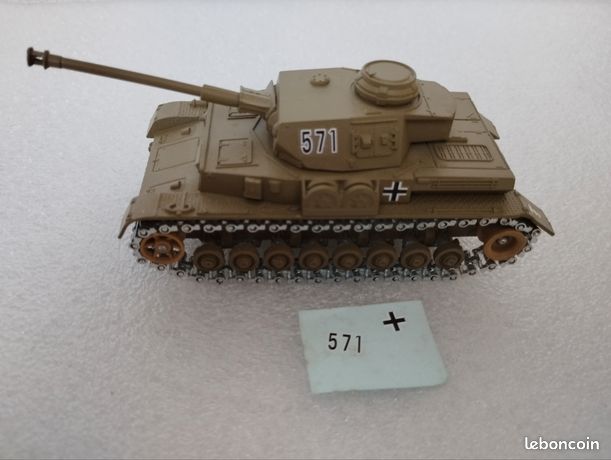 Char Panzer IV Solido 1/50 – Gris, Canon Long 7,5 Cm – Allemand WW2 – Occasion