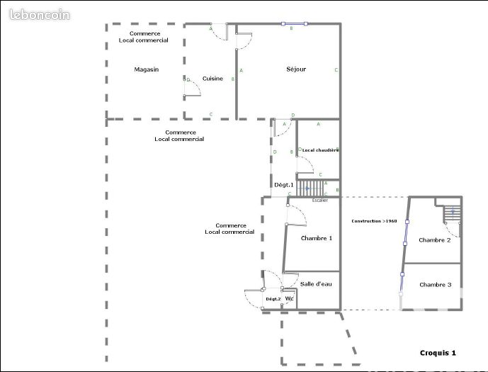 Local commercial 140 m² · à Laigné-Saint-Gervais · 140 m² · 180 000 €