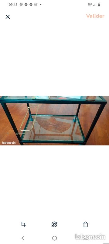 Desserte de Bar en métal et verre (image 4)