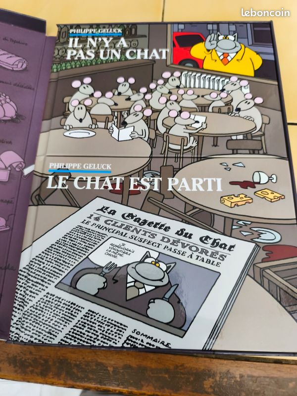 BD coffret Le chat passe à table double livrets 2014 (image 2)