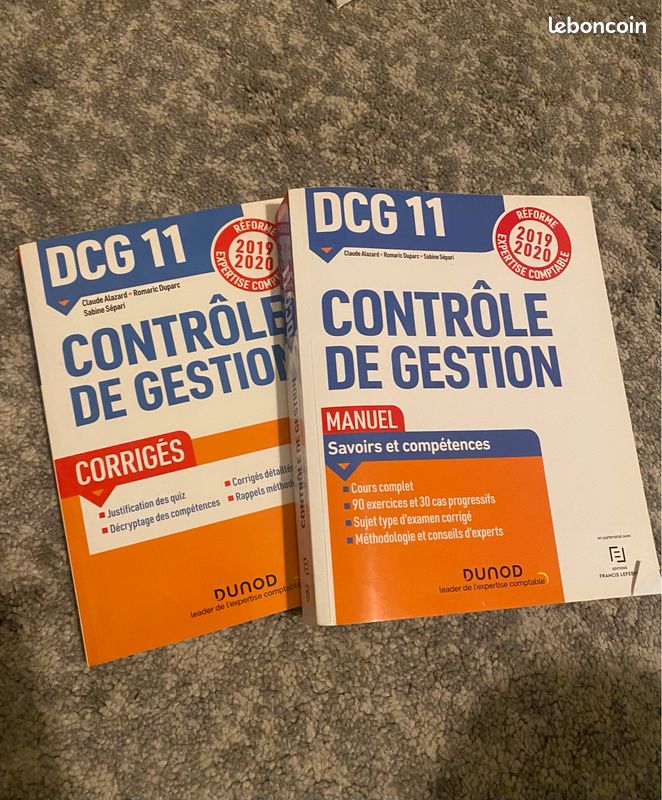 DCG Dunod contrôle de gestion avec corrigé UE11 (image 2)