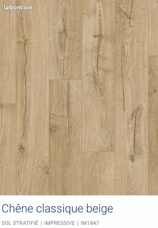 Parquet Quick-Step Impressive + sous-couche Thermolevel 5 mm – 34,9 m² – Neuf (image 1)