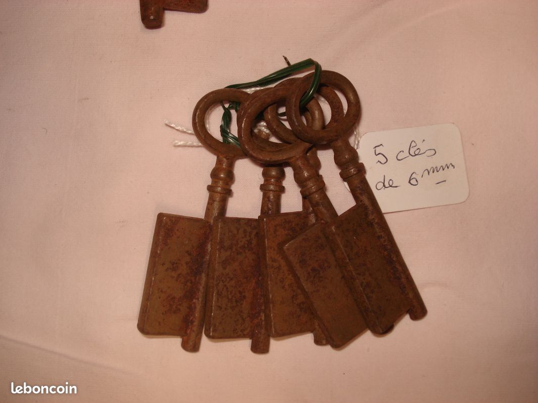 Lot d'ébauches de clés acier (5,5/6/6,5 et 7 mm.) (image 5)