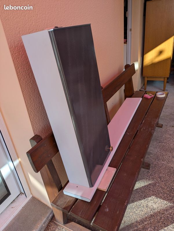 A saisir Petit meuble de salle de bain h 84cm,l 35 cm prof 16,5 cm + une étagère L 140 cm ,l 18 cm , épaisseur 2,8 cm (image 3)