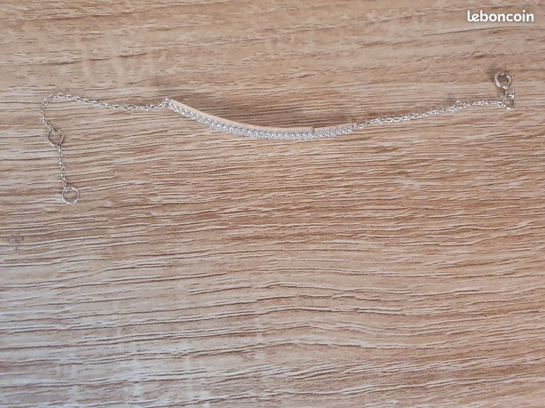 Bracelet histoire d'or argent et cristaux (image 1)