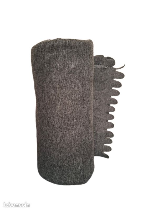 Plaid couvre lit gris 130x160 cm (image 1)