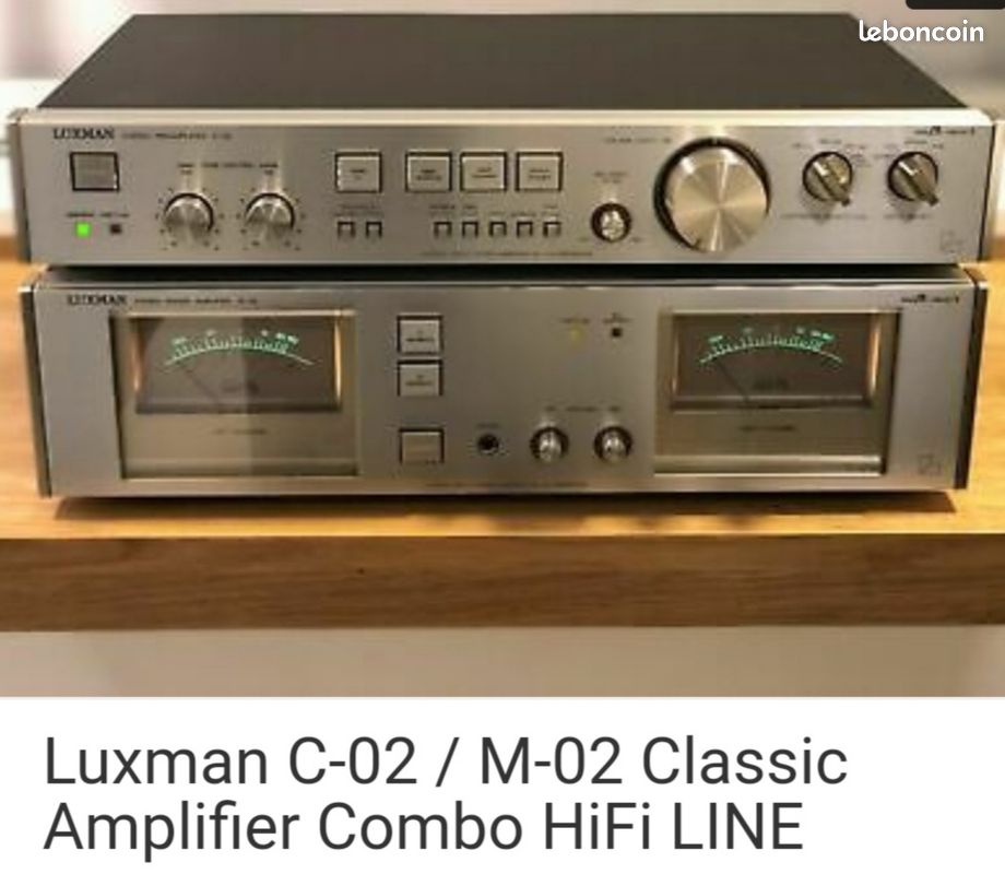 Preampli et Ampli LUXMAN C-02 / M-02 (image 1)