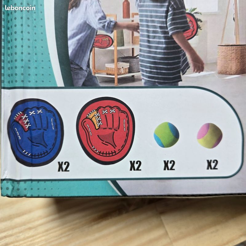 Ball Catch – Set De 2 Raquettes Velcro + 2 Balles – Jeu D’Été Pour Enfants Et Adultes – Coordinaton Œil-Main – Pratique Et Portable – OriginalCorner