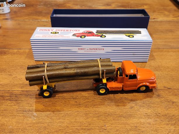 DINKY SUPERTOYS 897 Motrice Willème Avec Semi-Remorque Fardier France Vintage EUR 169,00