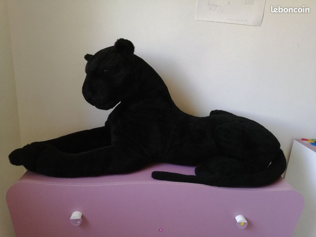 Grande Peluche Panthere Noire Superbe Grande Peluche Panthère Noire