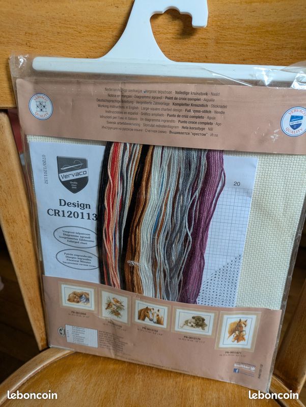 Kit Coussin Chat Mignon Point de Croix - Vervaco - Univers Broderie