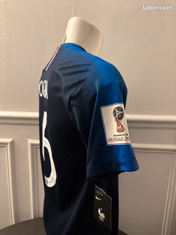 Flocage Officiel Footpress® – France Pogba 1 étoile – Maillot Extérieur WC 2018 – Bleu