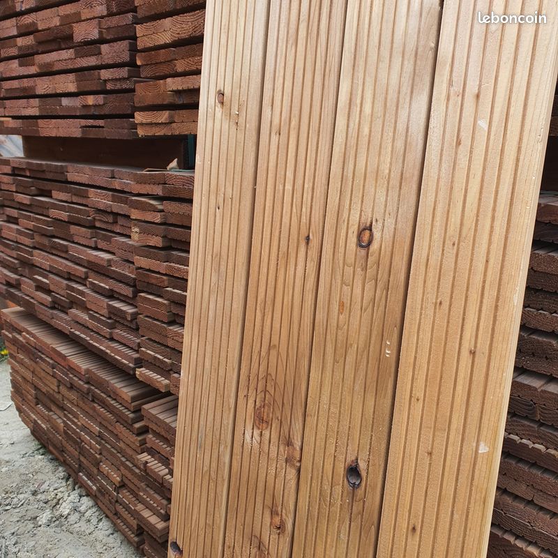 TERRASSE LAME BOIS EPICEA Autoclave Marron (image 3)