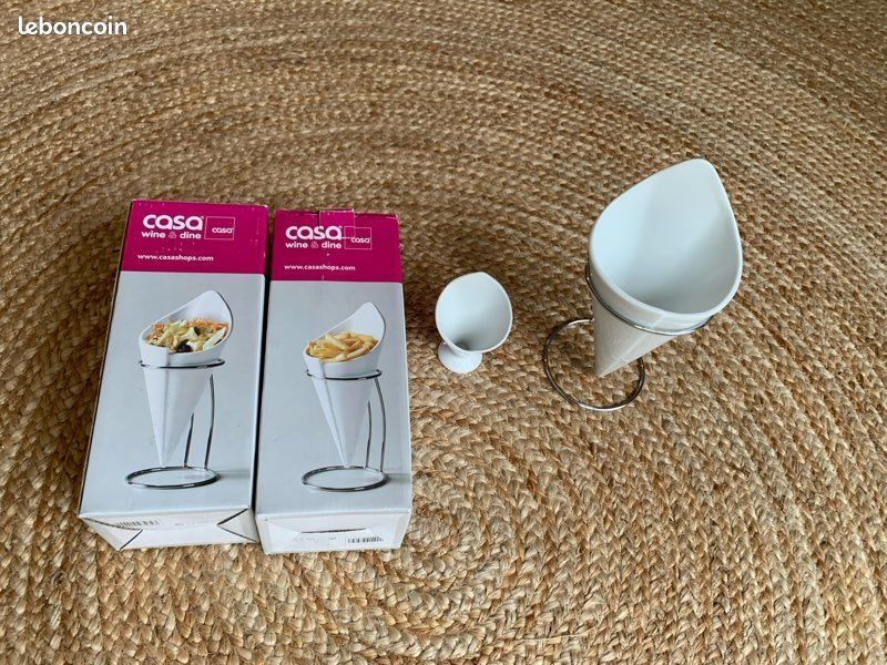 2 Cornets de frites avec support CASA (image 3)