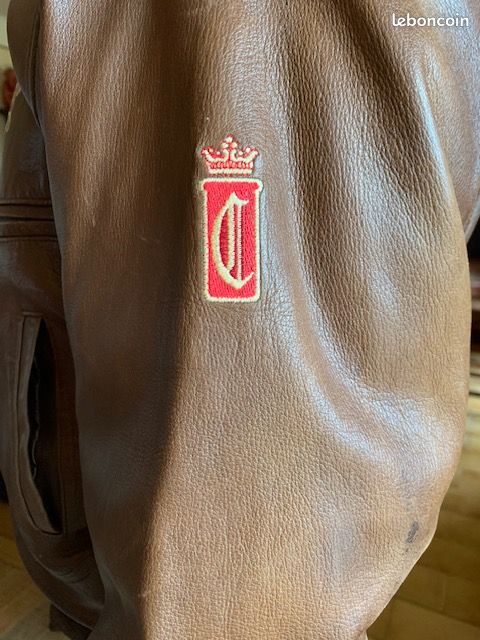 Blouson en cuir vintage Chesterfield (image 4)