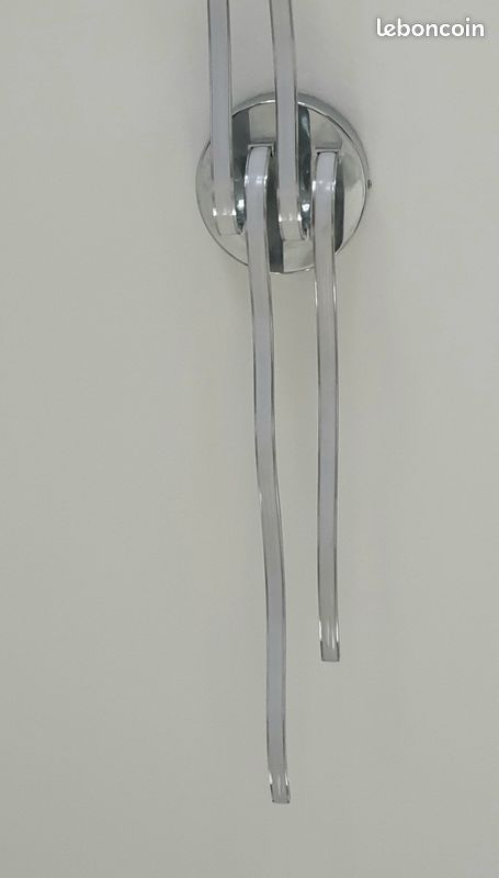Grand Plafonnier Argent Led (image 3)