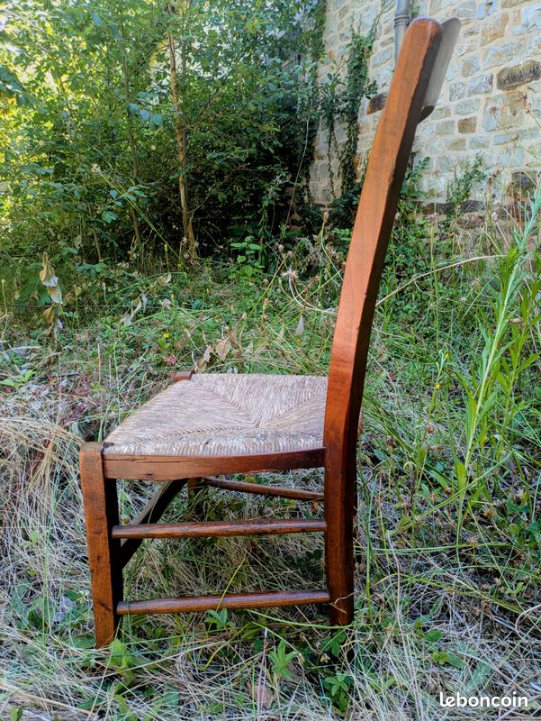 Belle chaise de Nourrice en bois fin XIX siècle (image 2)