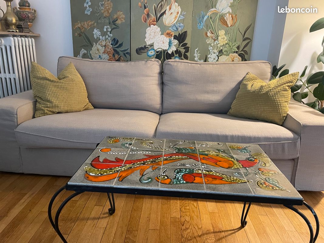 Deux canapés IKEA beige (image 1)