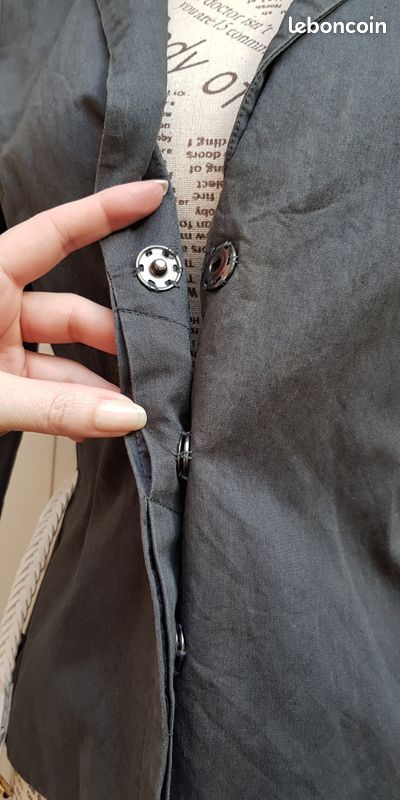 Blazer Femme Gris Foncé H&M Taille 4 - Occasion En Très Bon état - Style Classique