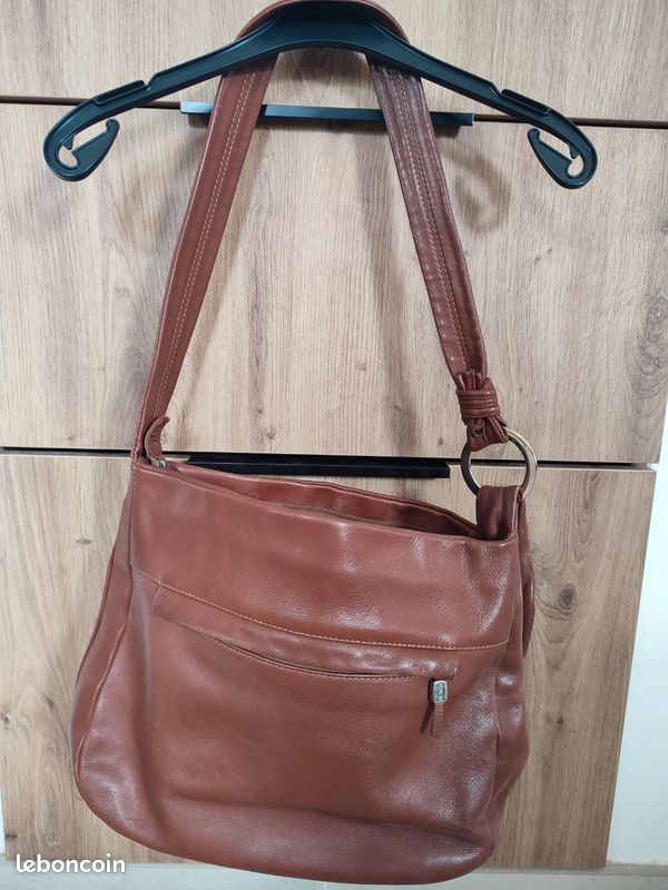 Sac à main marron cuir Blach Collection (image 3)