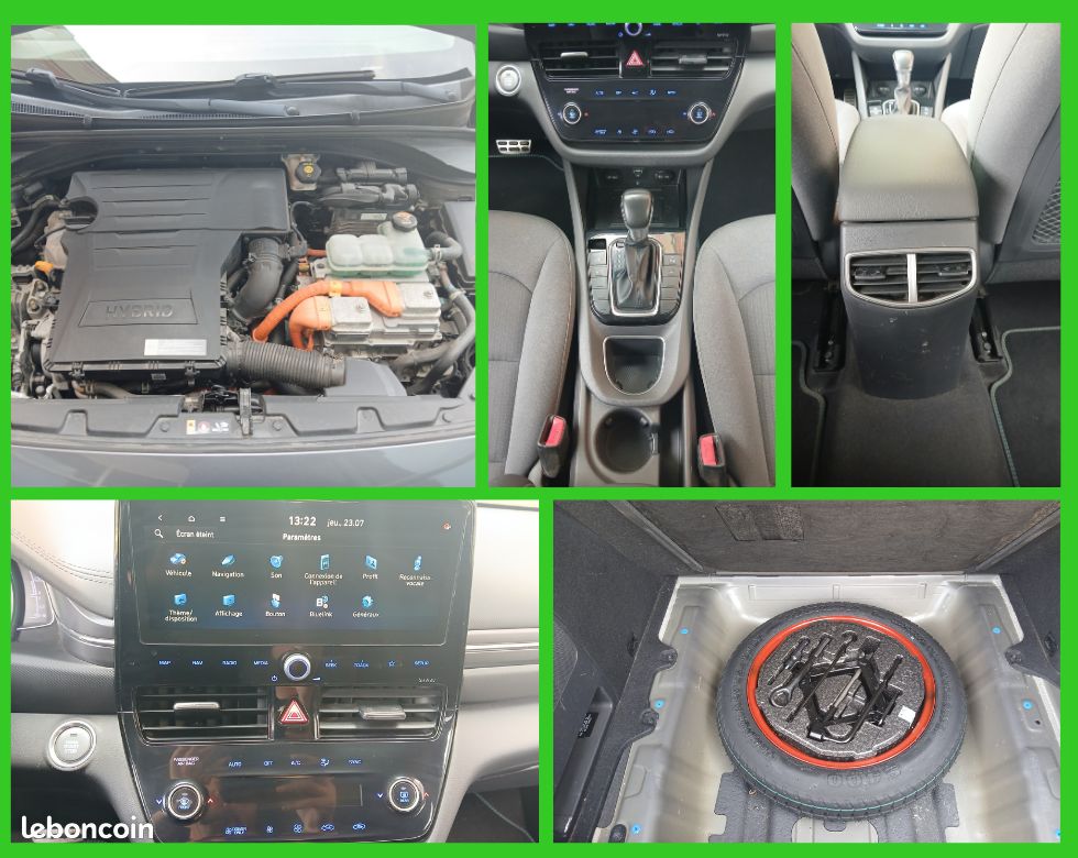 Hyundai IONIQ Hybride Essence 141 CH CREATIVE Hybride Essence Boite Auto -11/2019 – 99 285 km - VO 443 (image 7)