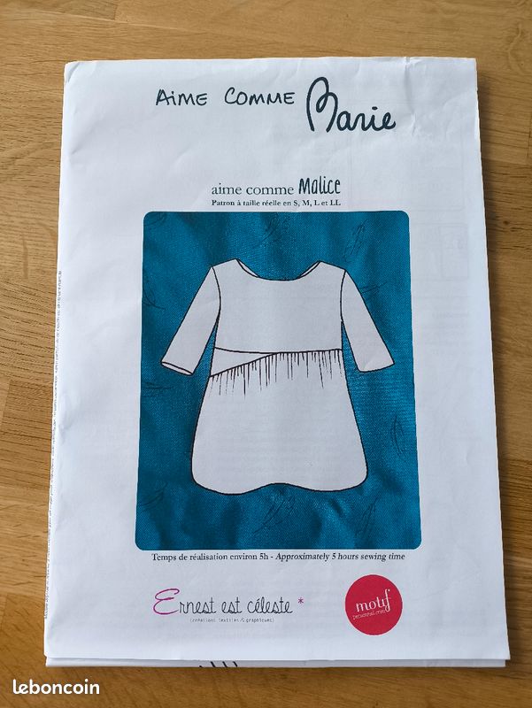 Patron couture Aime comme Marie / Aime comme Malice (image 1)