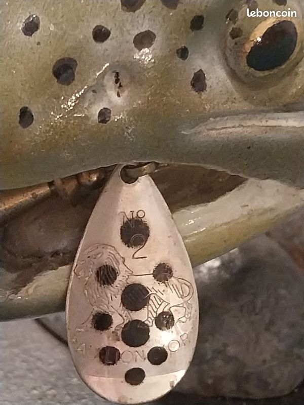 Ancien Leurre De Pêche Le Lion D'Or - Cuillère Pour Bar - Vintage France