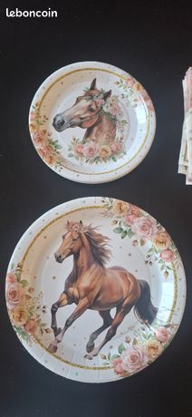 Lot De 70 Assiettes En Carton Jetables Rondes, Gobelets Et Serviettes