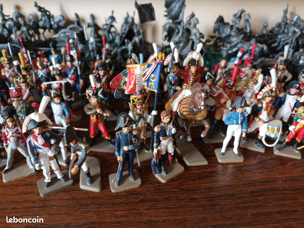 10 Soldats Napoléoniens En Plomb Peint – Infanterie Française – Premier Empire