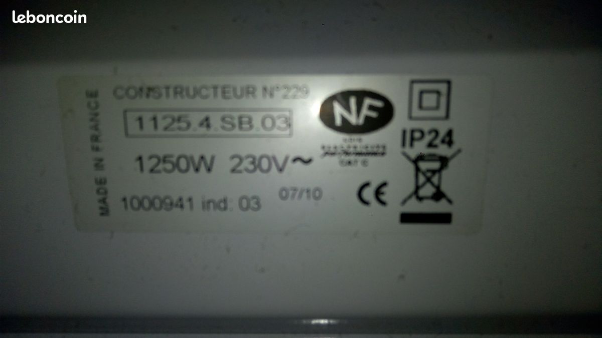 Vends lot de radiateurs électriques (image 1)