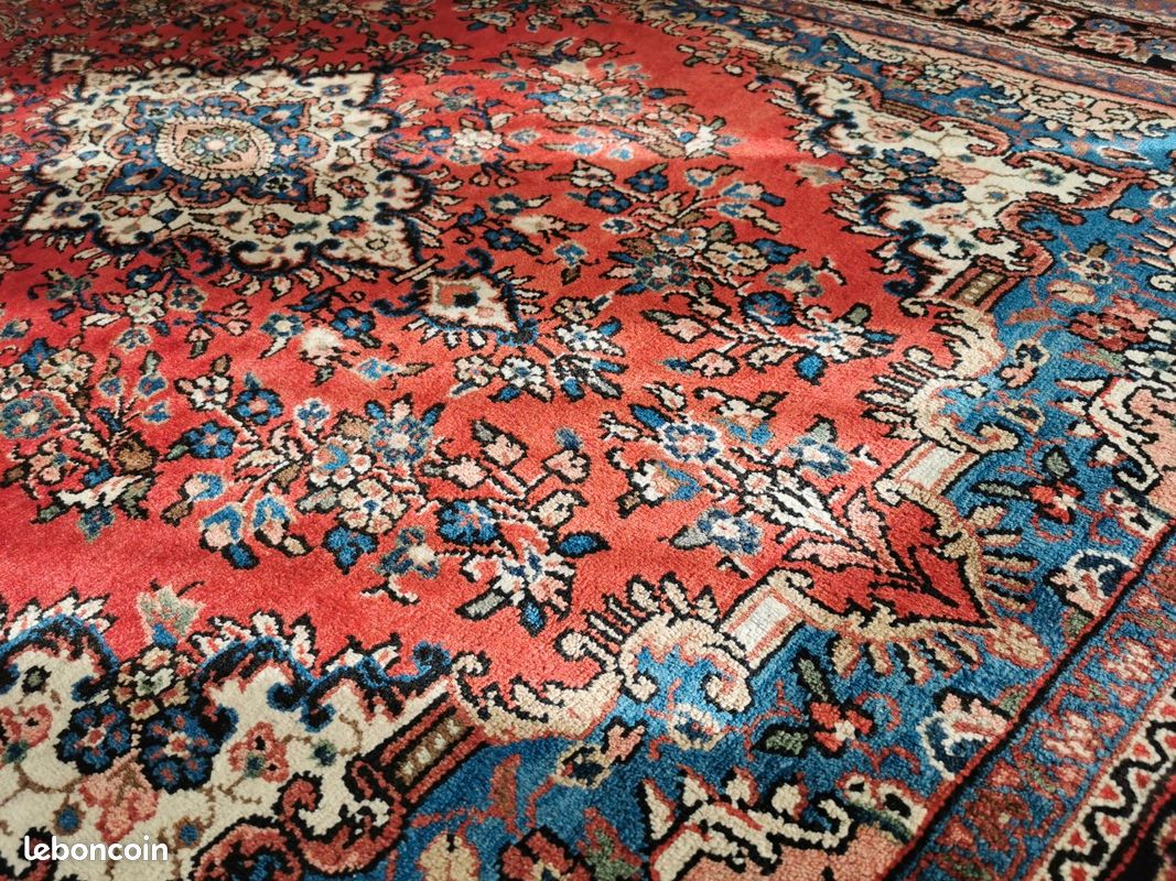 305×207cm NEUF / GRAND TAPIS PERSAN FAIT MAIN LAINE TAPIS D'IRAN TAPIS D'ORIENT (image 3)